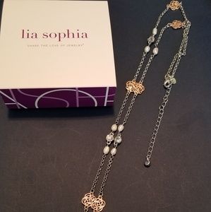 Lia Sophia Tea Rose Necklace